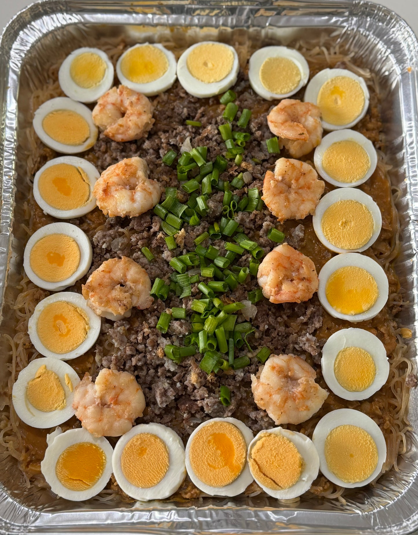 Pancit Palabok/Malabon (Beef and Shrimp)