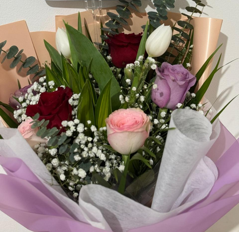 Roses and Tulips Bouquet