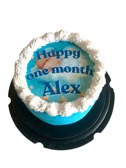 Burnaway Cake - One Month Milestone