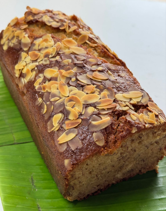 Banana Almond Loaf Bread