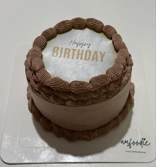Burnaway Cake - Happy Birthday