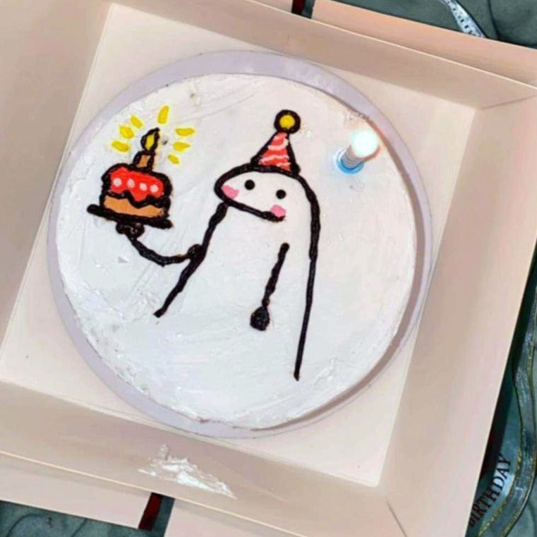 Bento Cake - Cute Stickman HBD