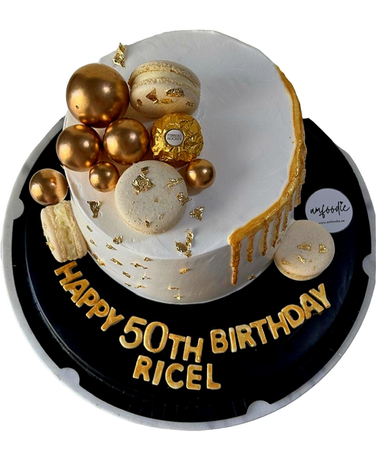 50th Golden Glow Cake