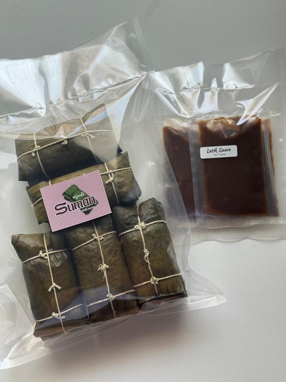 Suman Yakap with Latik sauce